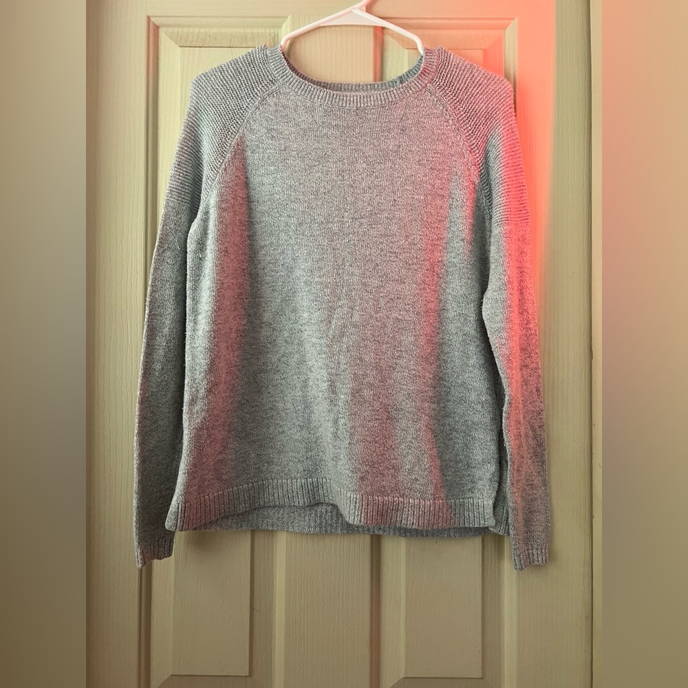 grey sweater